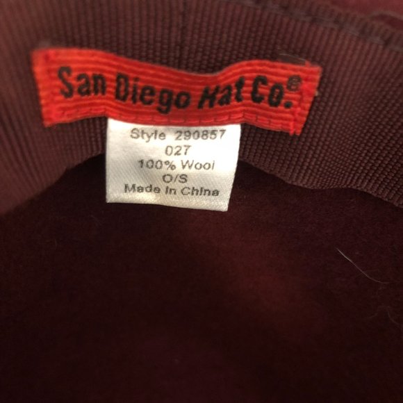 San Diego Hat Company Floppy Wool Fedora Bow Hat - Picture 6 of 6